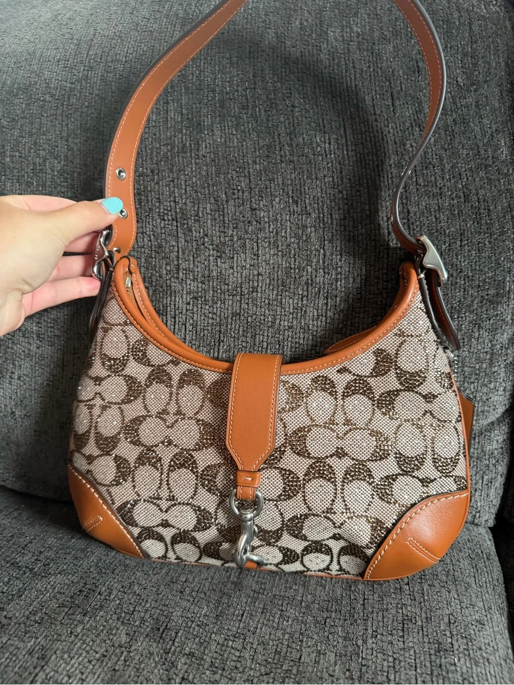Coach Limited Edition Hampton’s Hobo Crystal Jacquard